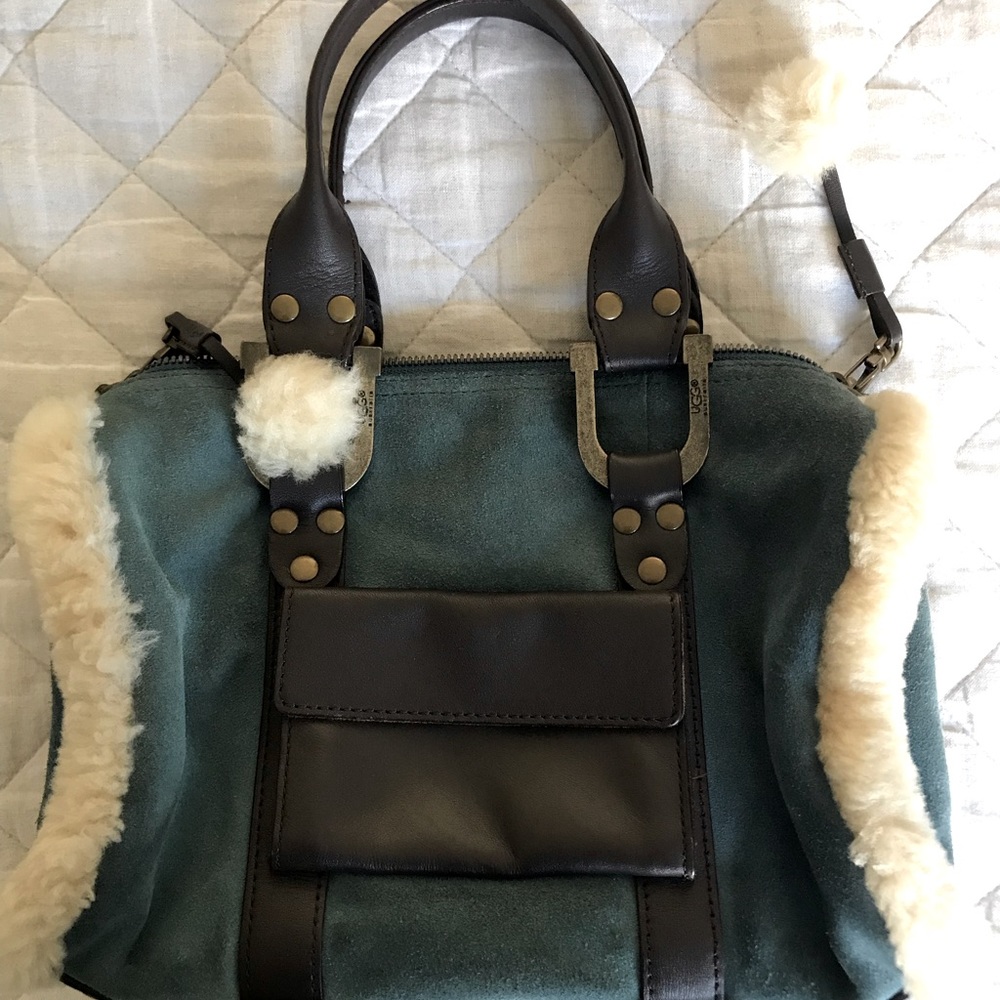 UGG Suede Fur Purse